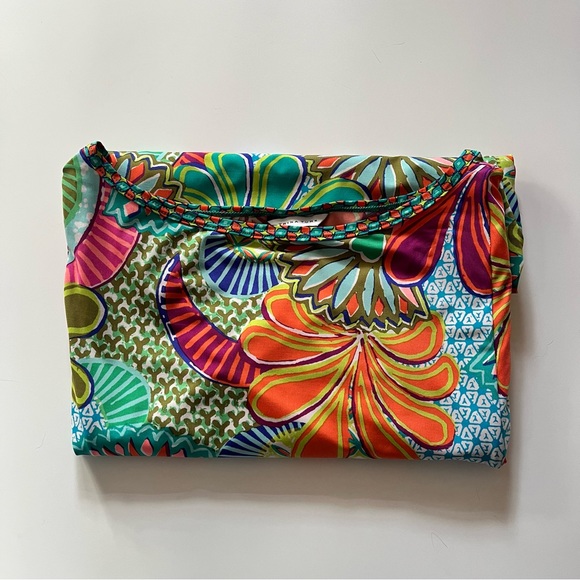 Trina Turk Zanzibar Tropical Tunic Mini Dress Beach Cover Up XS Like New EUC - Picture 5 of 6